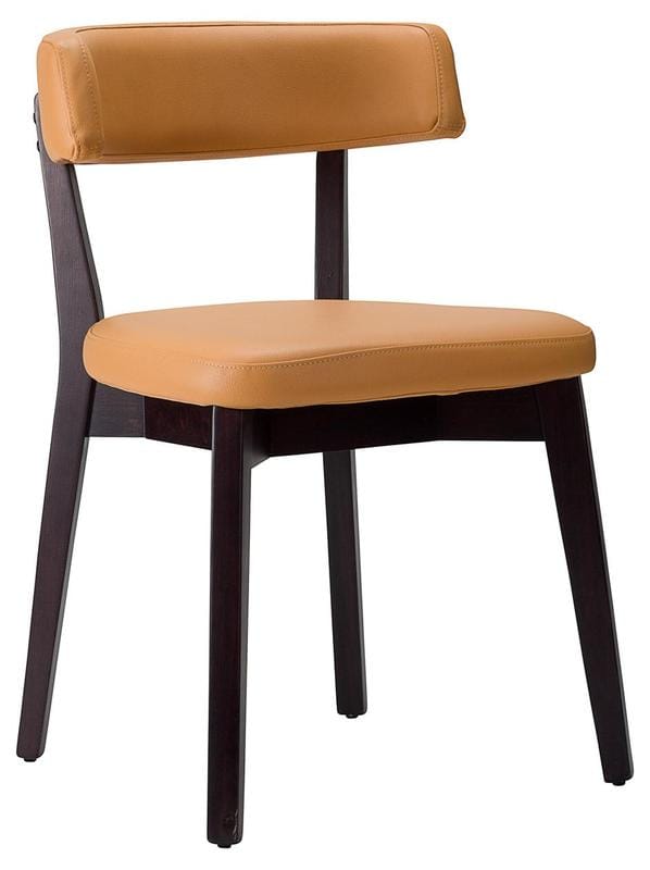 orange restaurant chair