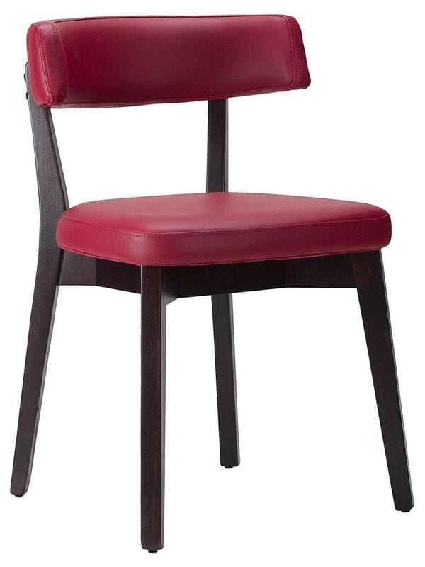 red restaurant chair