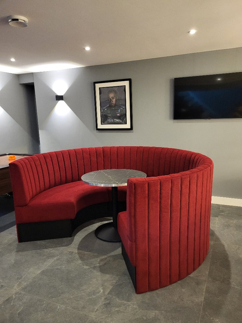 Kitchen Seating Curved Booth Seating Home Circular Booth Seating