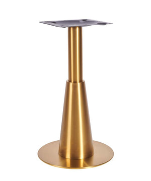 Gold cone table base