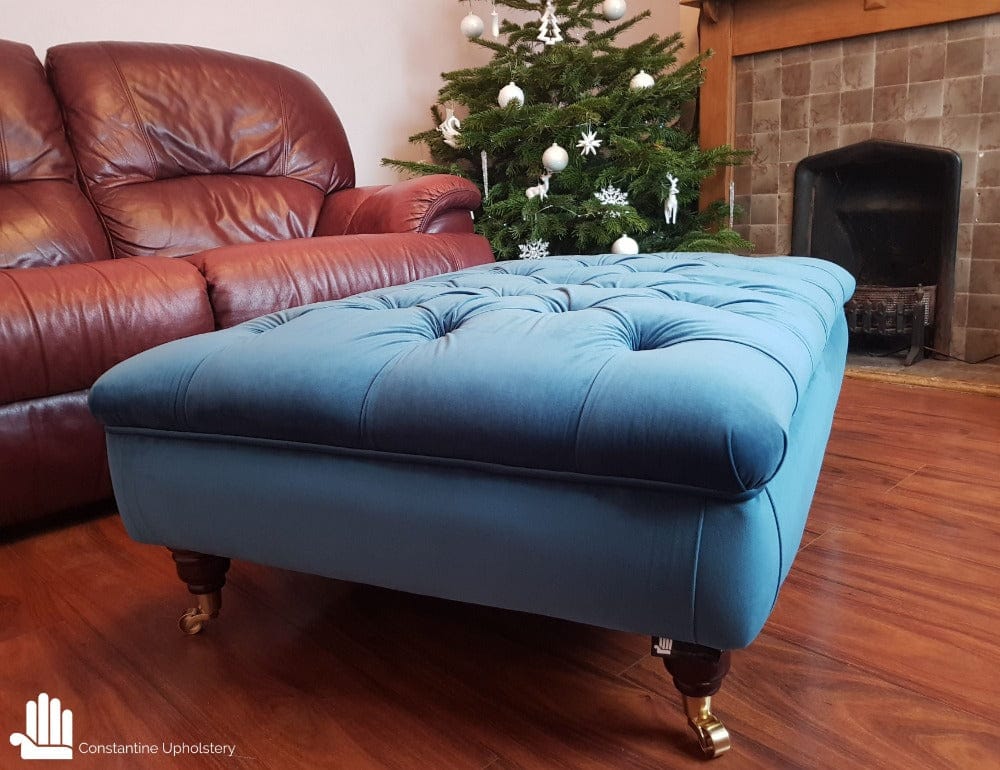 Buttoned Footstool