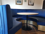 Round restaurant seating 