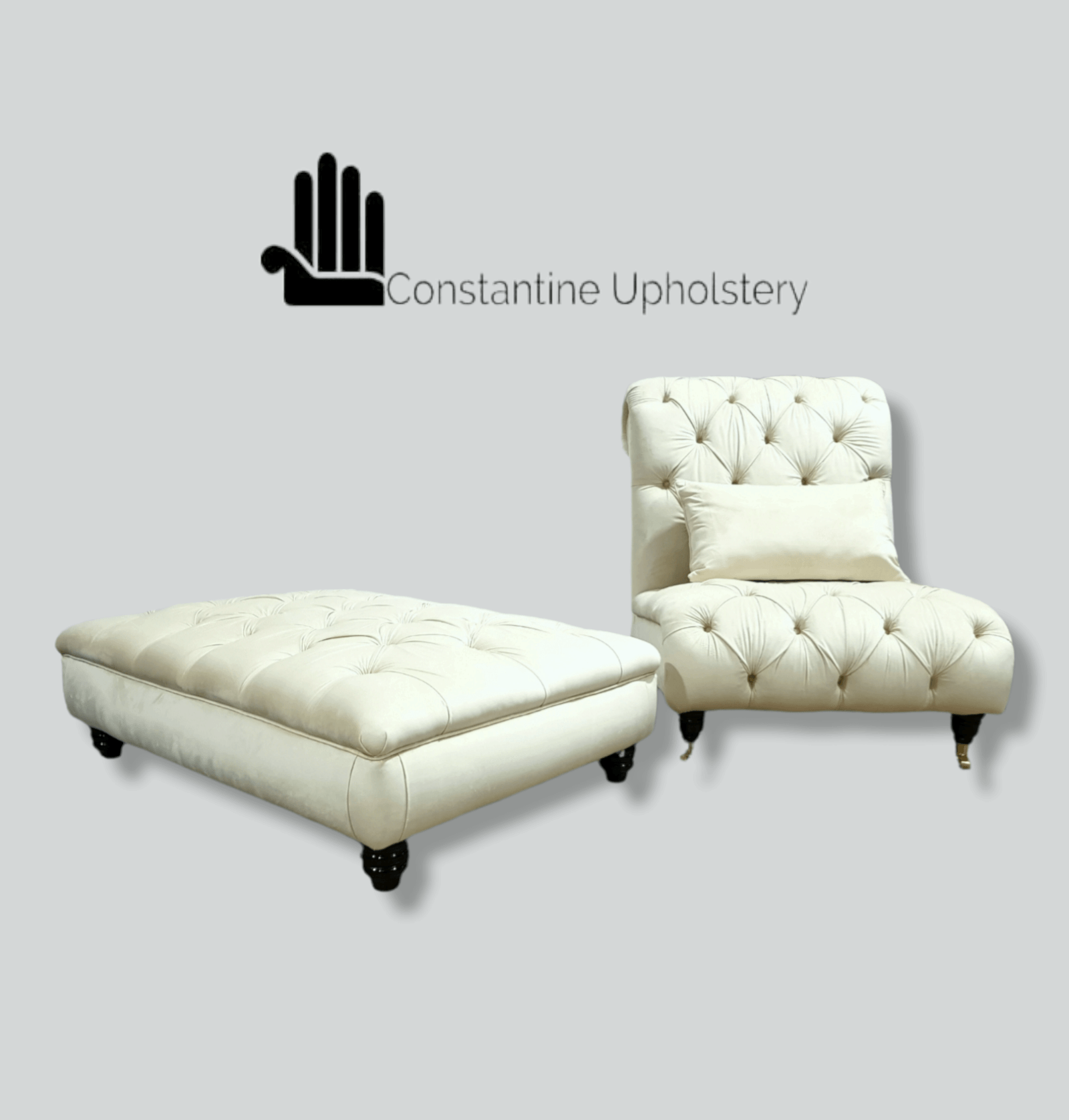 Constantine Chair and Footstool Set - Constantine Upholstery