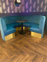 Circular booth seating