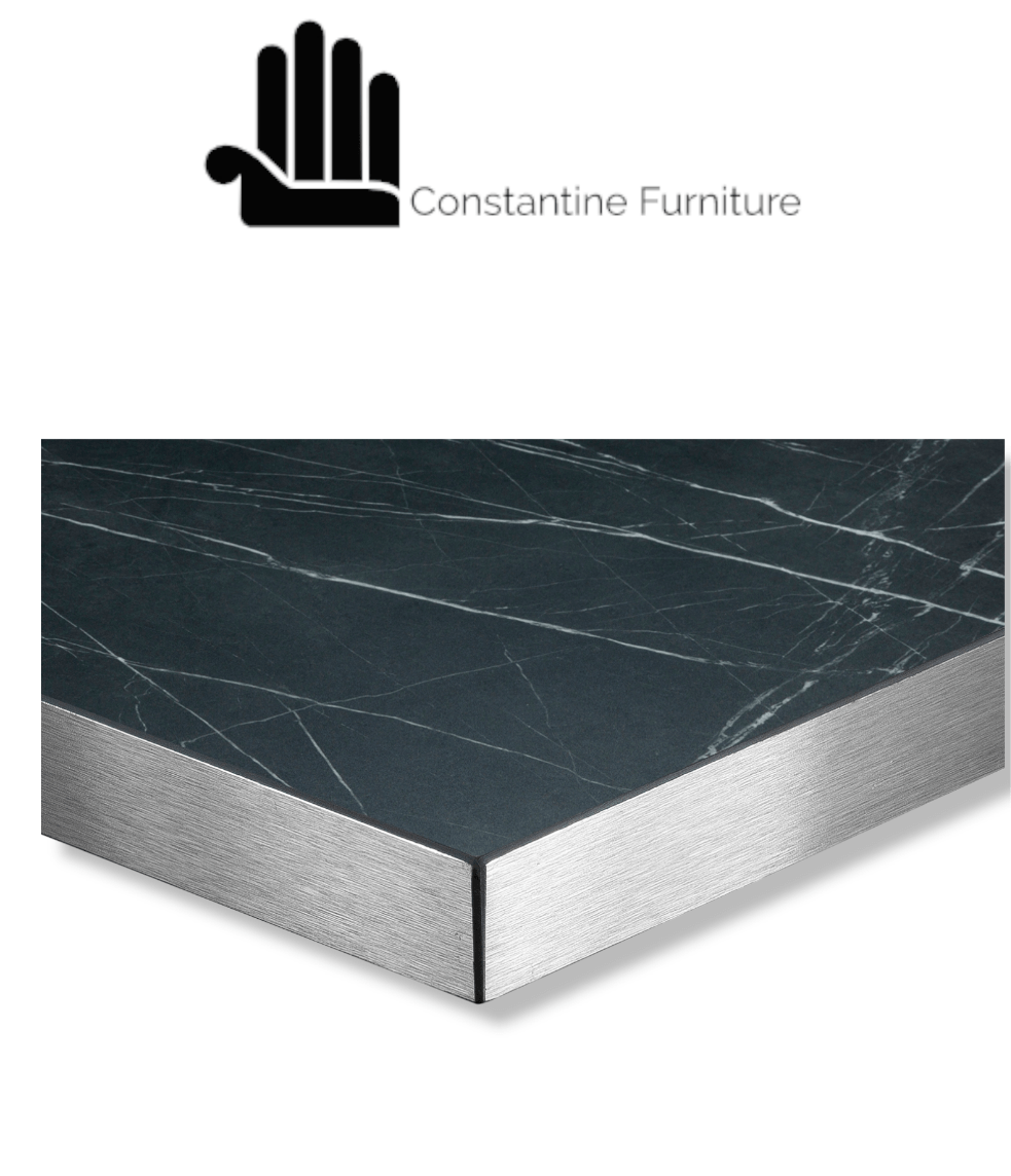 Black Marble Laminate Table Top - Constantine Upholstery