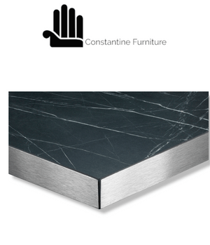 Black Marble Laminate Table Top - Constantine Upholstery