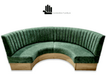 Semi circular booth seating