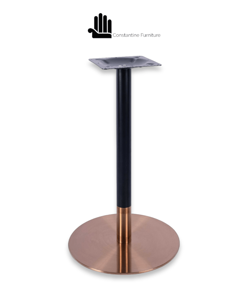 Rose Gold Round Table Base Large