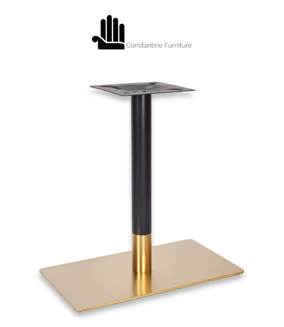 Pedestal Gold/Black Table Base
