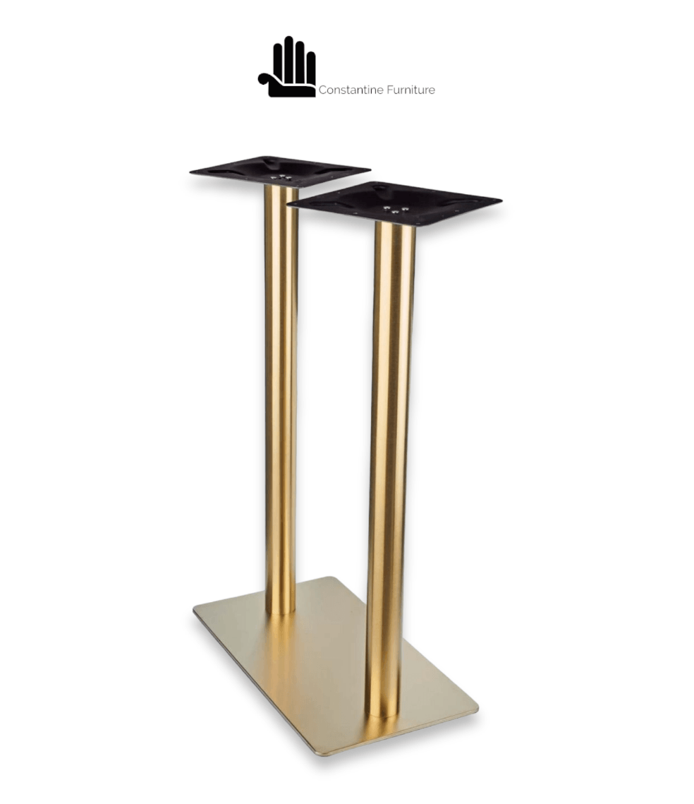 Pedestal Gold Twin Table Base