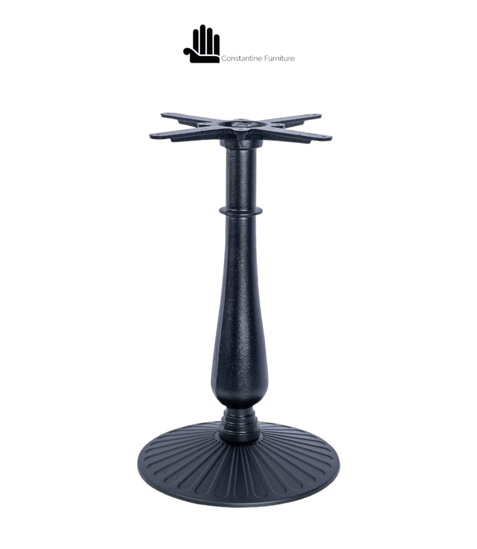 Metal table base