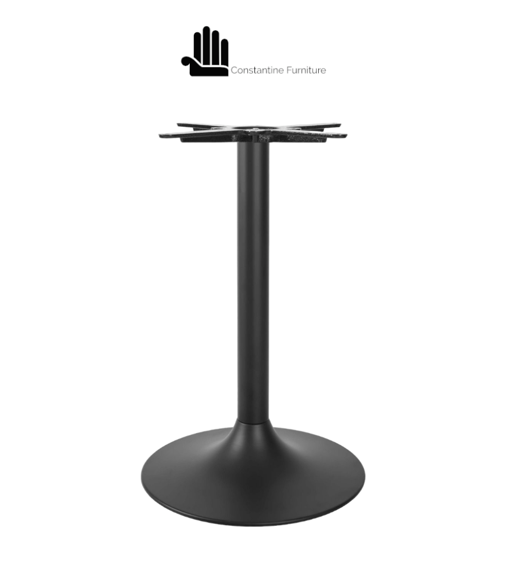 black restaurant table base